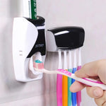 Hands Free Toothpaste Dispenser Automatic Toothpaste Squeezer with 5 Toothbrush Holds,No Power Required