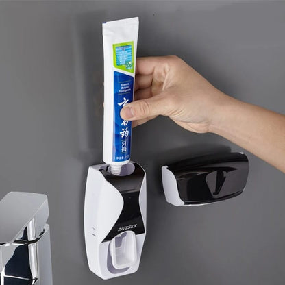 Hands Free Toothpaste Dispenser Automatic Toothpaste Squeezer with 5 Toothbrush Holds,No Power Required
