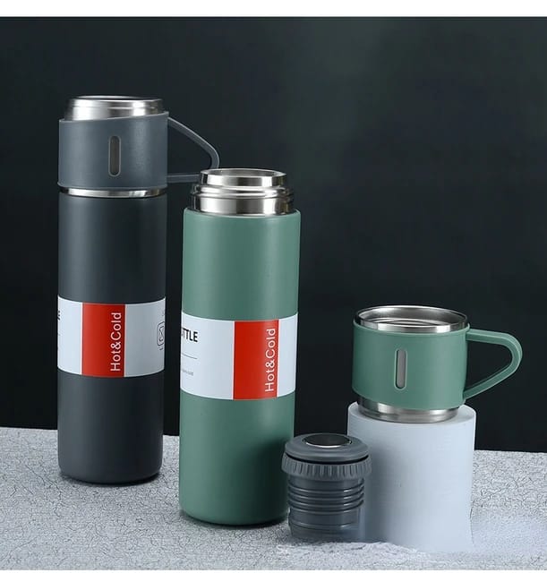 Stainless Steel Thermo Bottle with Cup for Coffee